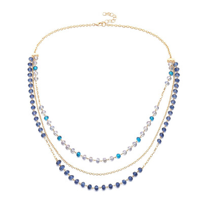 

all match Beaded Necklace long paragraph crystal sweater chain necklace fashion jewelry lady