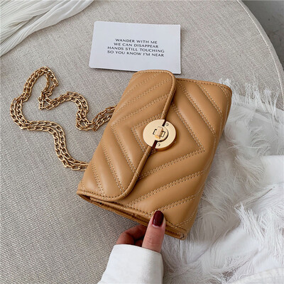 

Ins popular Xiaoqing new fashion womens bag 2019 new bag Korean version 100 lap chain bag single shoulder slanted bag
