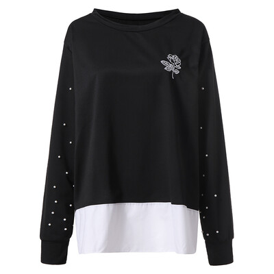 

Starmoon Plus Size Women Casual Long Sleeve Loose T-Shirt Tops Blouses