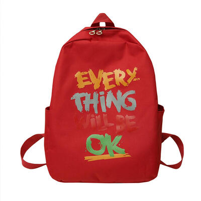 

Fashion Letter Print Travel Backpacks Canvas Women School Bags Big Knapsack