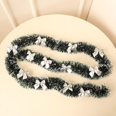 

1pc 2M Christmas Decoration Bar Strip Ribbon Garland Party Tree Pendant Bowknot