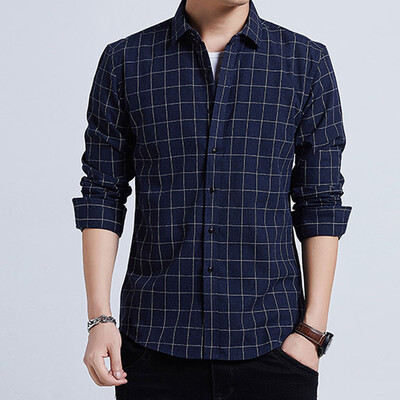 

Tailored Mens New Casual Fashion Striped Loose Lapel Long Sleeve Shirt Tops Blouse