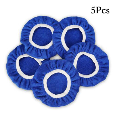 

5pcs Auto Car Polisher Pad Soft Microfiber Polishing Bonnet Buffing Pads Cover