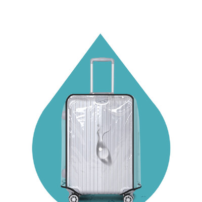 

Gobestart Universal Waterproof Transparent Protective Luggage Suitcase Cover Case Travel