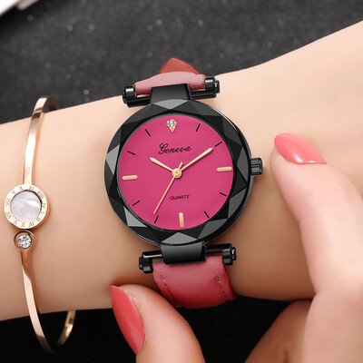 

New Fashion Geneva Brand Simple Rhinestone Watches Women ladies casual dress quartz wristwatch reloj mujer 533