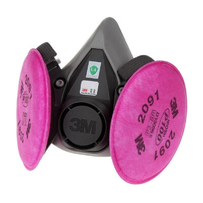 

3M 2091 2PCS Filter Cotton Particulate Filter Use with 6200 7502 Half Face Gas Mask Respirator