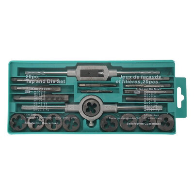 

Alloy Steel Tap&Die Set with Adjustable Wrench Twisted Hand Tools Hands Screw Taps