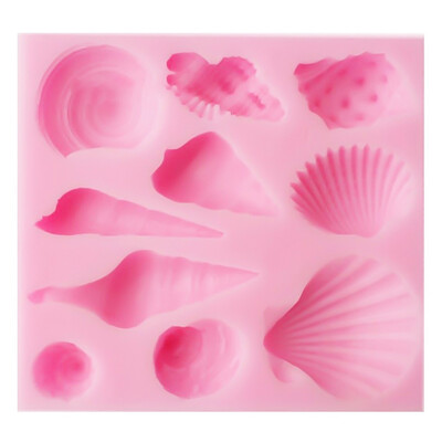 

LIANGchueng Silicone Baking Mold Conch Shell Chocolate Cake Decorating Mould Candy Cookies Baking Mold Ice Tray Mould