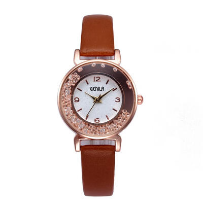 

Best Selling Womens Watches Roman Numeral Scale Dial Ladies Quartz Wristwatch Leather Strap Casual Dress Gift Clock
