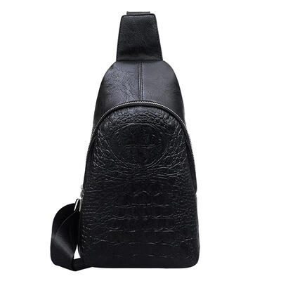 

Casual Men Teen Messenger Bags PU Leather Chest Packs Sports Shoulder Bags