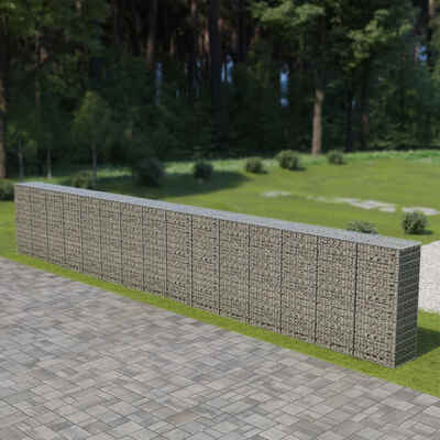 

Gabion Wall with Covers Galvanized Steel 354"x197"x59"