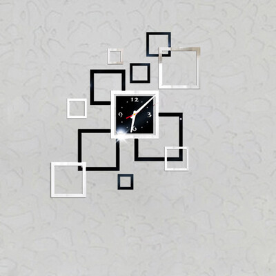 

Siaonvr Removable Diy Acrylic 3D Mirror Wall Sticker Decorative Clock