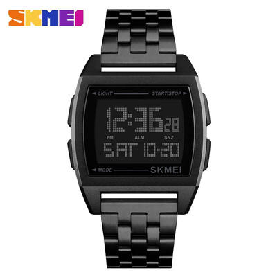 

SKMEI Men Smart Watch Fashion Business Luxury Luminous Electronic Countdown World Time Multifunction 1224 Hour Watch