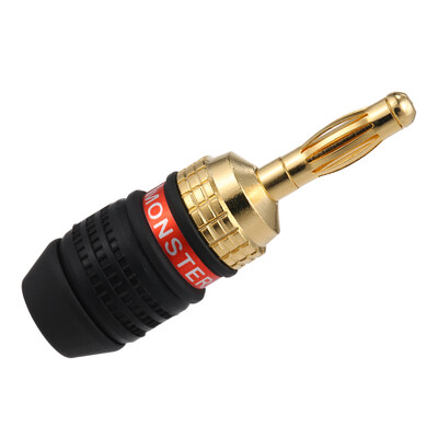 

Banana Plug Red & Black Connector Speaker Corrosion-Resistant Banana Connector Left&Right Channels for Audio Video Amplifier