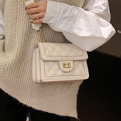 

Net red texture small square bag ocean shoulder bag casual high-end bag female 2019 new wave Korean version of the Messenger bag