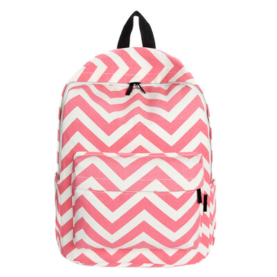 

Tailored Women Double-Shoulder Sweet Stripe Canvas Backpack Schoolbag GN
