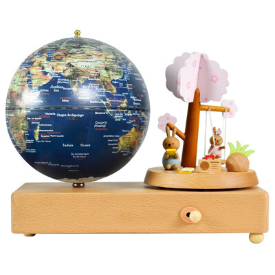 

Spring sweet scene Fun globe 5 inches 13cm satellite touch lamp music bell globe