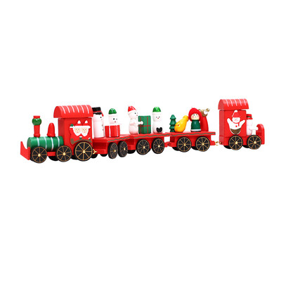 

〖Follure〗Christmas Decorations Christmas Woods Small Train Children Kindergarten Festive