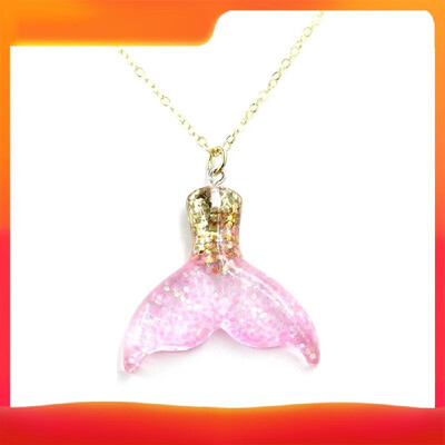 

Women Girls Necklace Mermaid Fish Tail Pendant Necklace Chain Jewelry Gift