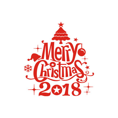 

Tailored New Year 2018 Merry Christmas Wall Sticker Home Shop Windows Decals Decor