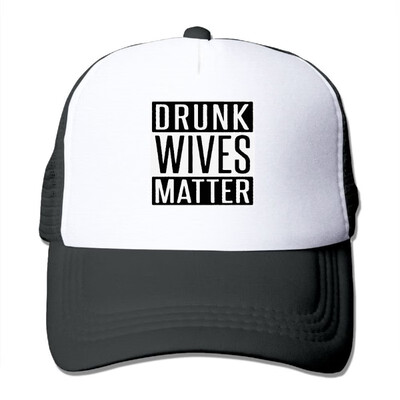 

Unisex Trucker Hat Drunk Wives Matter Mens Adjustable Mesh Cap Fashion Cricket Cap