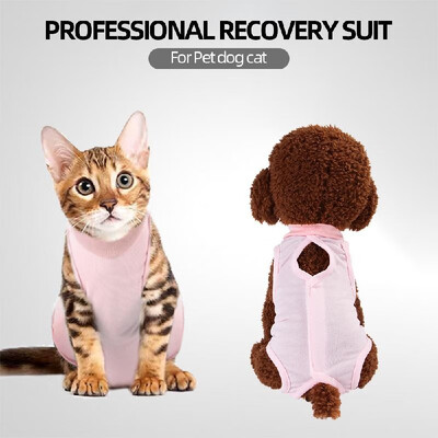 

Pet Recovery Suit After Surgery Wear Abdominal Wounds Skin Disease Pajama Suit for Dog Cat Puppy
