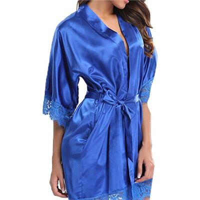 

Womens Sexy Imitation Ice Silk Nightdress Satin Robe Wedding Bridesmaid Dress