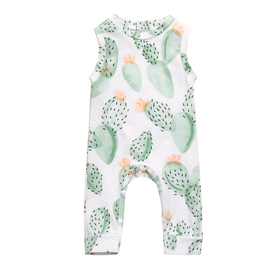 

Newborn Infant Baby Girl Boy Sleeveless Floral Romper Jumpsuit Clothes Outfits