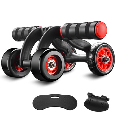 

4 Wheels Ab Roller Wheel Automatic Rebound Workout Roller Wheel Exercise Fitness Equipment Abdominal Roller