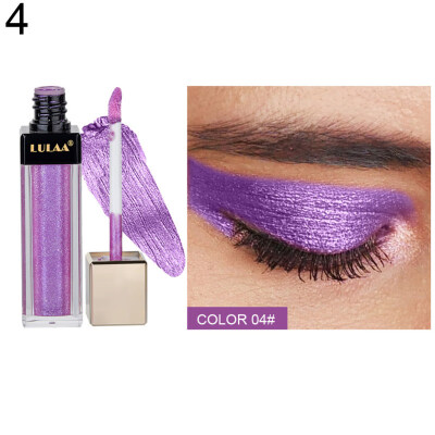 

LULAA 12 Colors Glitter Liquid Eyeshadow Smoky Waterproof Long Lasting Cosmetic