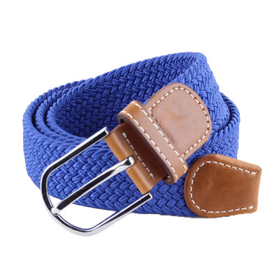 

2019 Unisex belt fashion elastic knitted canvas belt decoration belt female Alloy pin buckle canvas women&man strap