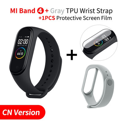 

2019 Original Xiaomi Mi Band 4 band3 Smart Color Screen Bracelet Heart Rate Fitness 135mAh Bluetooth50 50M Swimming Waterproof