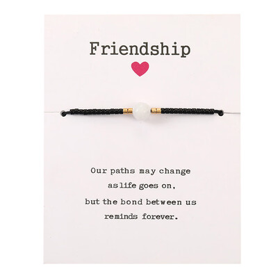 

Bohemian String Adjustable Bracelet Natural Stone Beads Bracelets For Women Girls Friendship Jewelry Gifts
