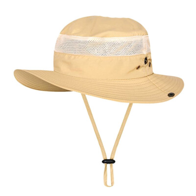 

Unisex Summer Bucket Hat Wide Brim Nylon Sun Visor Outdoor Fishing Cap