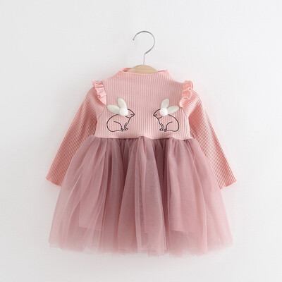 

Free Shipping Bbay Kids Girls Long Sleeve Lace Dress Lovely Cotton Baby Dresses Long Sleeve Princess Vestidos