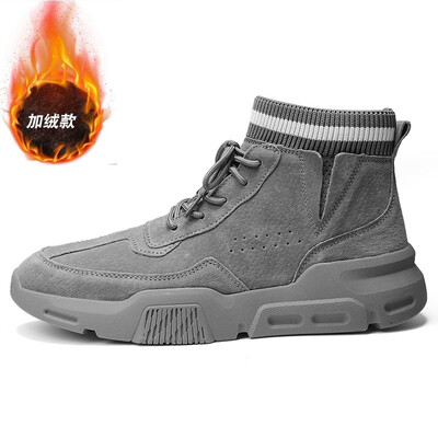 

Martin boots mens tide brand Martin shoes high help Martin shoes British wind mens snow boots socks mouth tooling casual boots