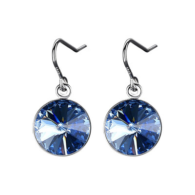 

Retro round diamond earrings drop earrings temperament court wind earrings trend earrings match