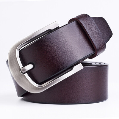 

Cross-border supply mens belt pin buckle leather mens belt leather middle-aged retro belt