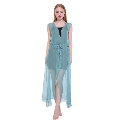 

Sexy Chiffon Women Candy Color Beach Cover Up Kaftan Dress Wear Swimsuit