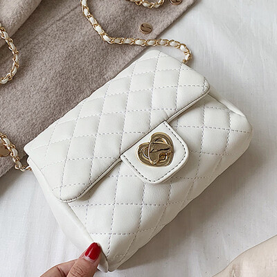 

Fashion Joker bag 2019 small breeze new shoulder diagonal bag diamond texture chain small square bag