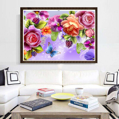 

Gobestart 5D Embroidery Paintings Rhinestone Pasted DIY Diamond Painting Cross Stitch