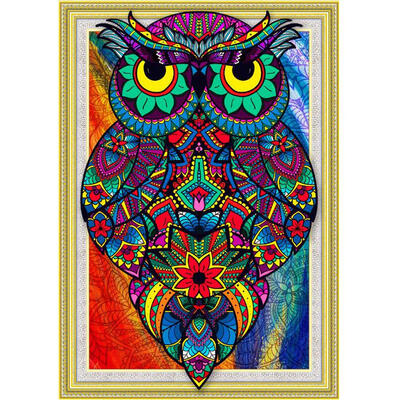 

5D DIY Special Shaped Diamond Painting Ethnic Bird Cross Stitch Embroidery