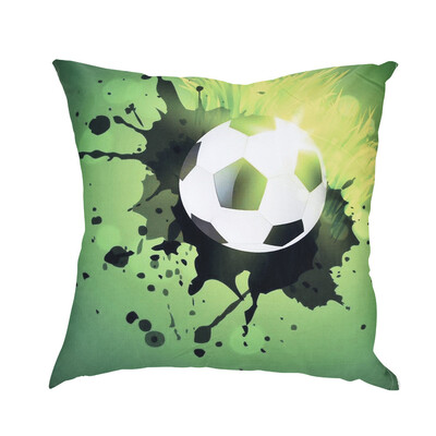 

〖Follure〗Soccor Print Pillow Case Polyester Sofa Car Cushion Cover Home Decor