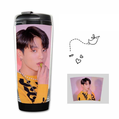 

Kunandroc KPOP BTS Bangtan Boys Map of The Soul Persona Stainless Steel Water Drinking Bottle Curve Cup 12oz