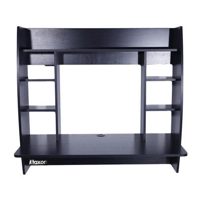 

Black Wall Mounted Floating Office Computer Desk Table Storage Shelf