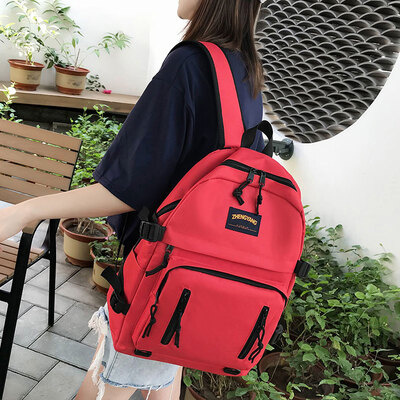 

Hyun-a Kim schoolbag Korean Harajuku ulzzang high school campus ins wind simple large capacity junior high school backpack female