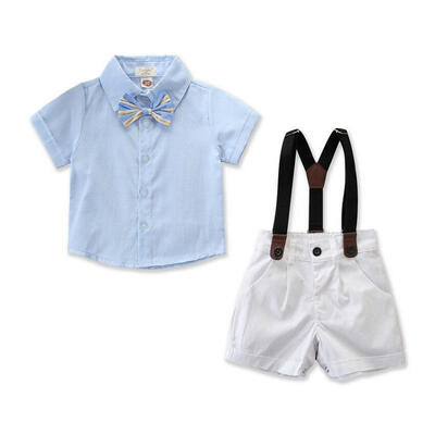 

Newborn Kids Boy Gentleman Outfit Clothes Shirt TopsBib Pants Jumpsuit Set
