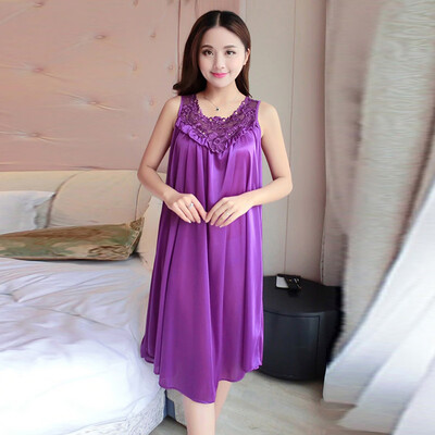 

1 Pc Women Sexy Lace Long Peignoir Pajamas Sleepwear Robes Nightgown Nightwear