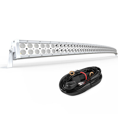 

3D White 50Inch Curved 672W Led Light Bar Offroad 4WD Driving Truck Boat ATV 52