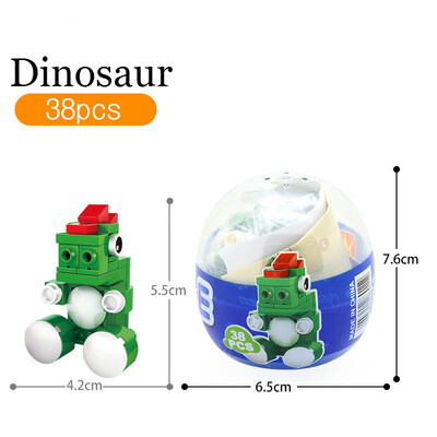

Animal Egg Twisting Series Dog Rooster Rhinoceros Dinosaur Tiger&Rabbit Assembly Building Block Childrens Toys